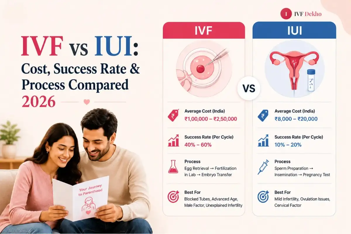 IVF vs IUI: Cost, Success Rate & Process Compared 2026